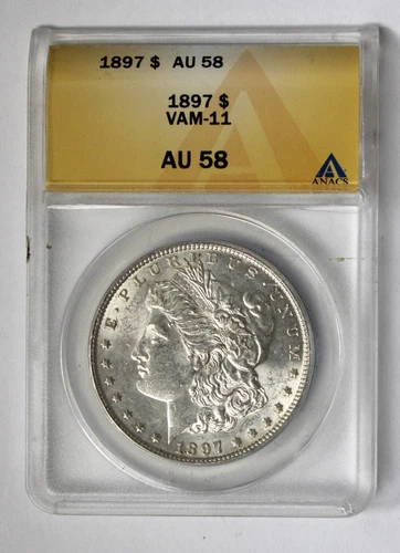 1897 Morgan Silver Dollar ANACS AU 58 VAM-11