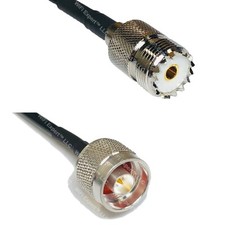 RFC240UF SO239 UHF Female to N MALE Coax RF Cable USA-Ship Lot