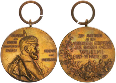 Deutschland Orden 1897 Zum Hundersten Geburstag Kaiser Wilhelm I. Zentena 101074