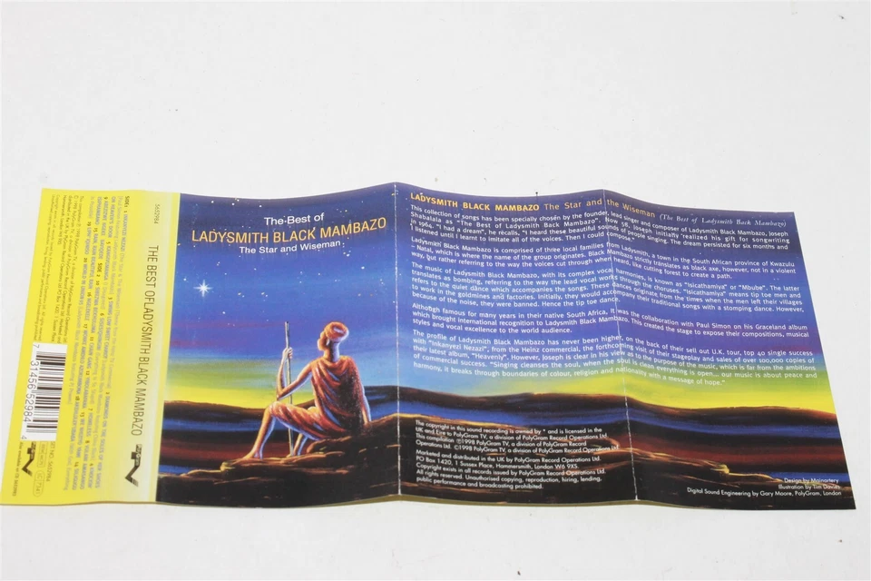The Best Of Ladysmith Black Mambazo Album Cassette Tape 1998 PolyGram 5652984 - Image 4 of 4