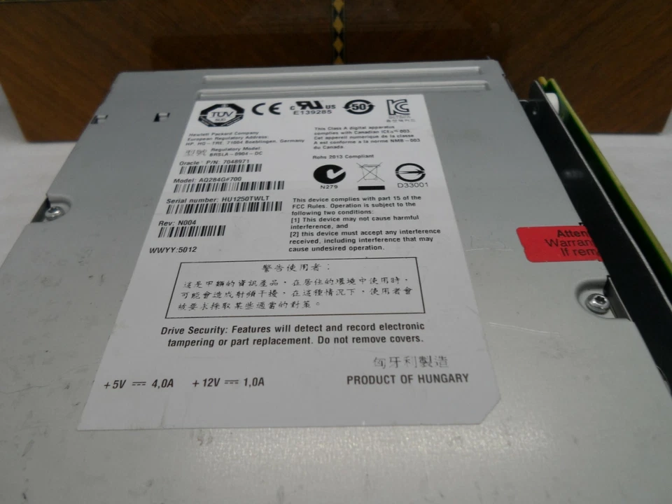 Oracle SUN micro LTO5 Ultrium5 6Gb SAS HH for SL150 7048971 7050448 AQ284G#700 - Image 4 of 4