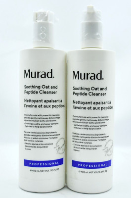 Murad Soothing Oat and Peptide Cleanser Pro Size 13.5 fl oz/400ml [ 2 Pack]