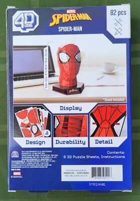 NEW Spin Master 4D Build Marvel Spider-Man Puzzle Model Kit with