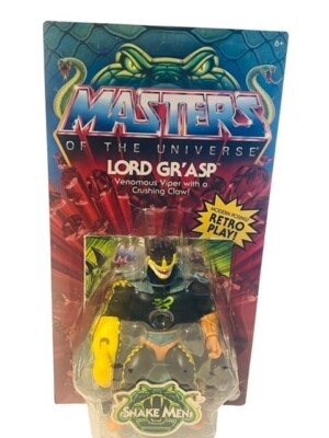 Lord Gr'asp He-man Masters Universe Retro MOC Figure UNPUNCHED Grasp Snake BMC3