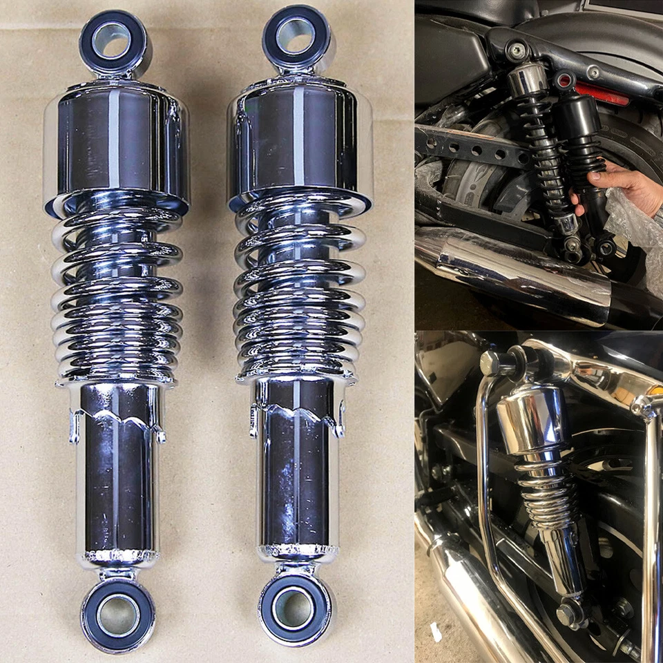 10.5" Rear Absorber Shocks Lowering For Harley Sportster Dyna Wide Glide FXDWG - Изображение 2 из 4
