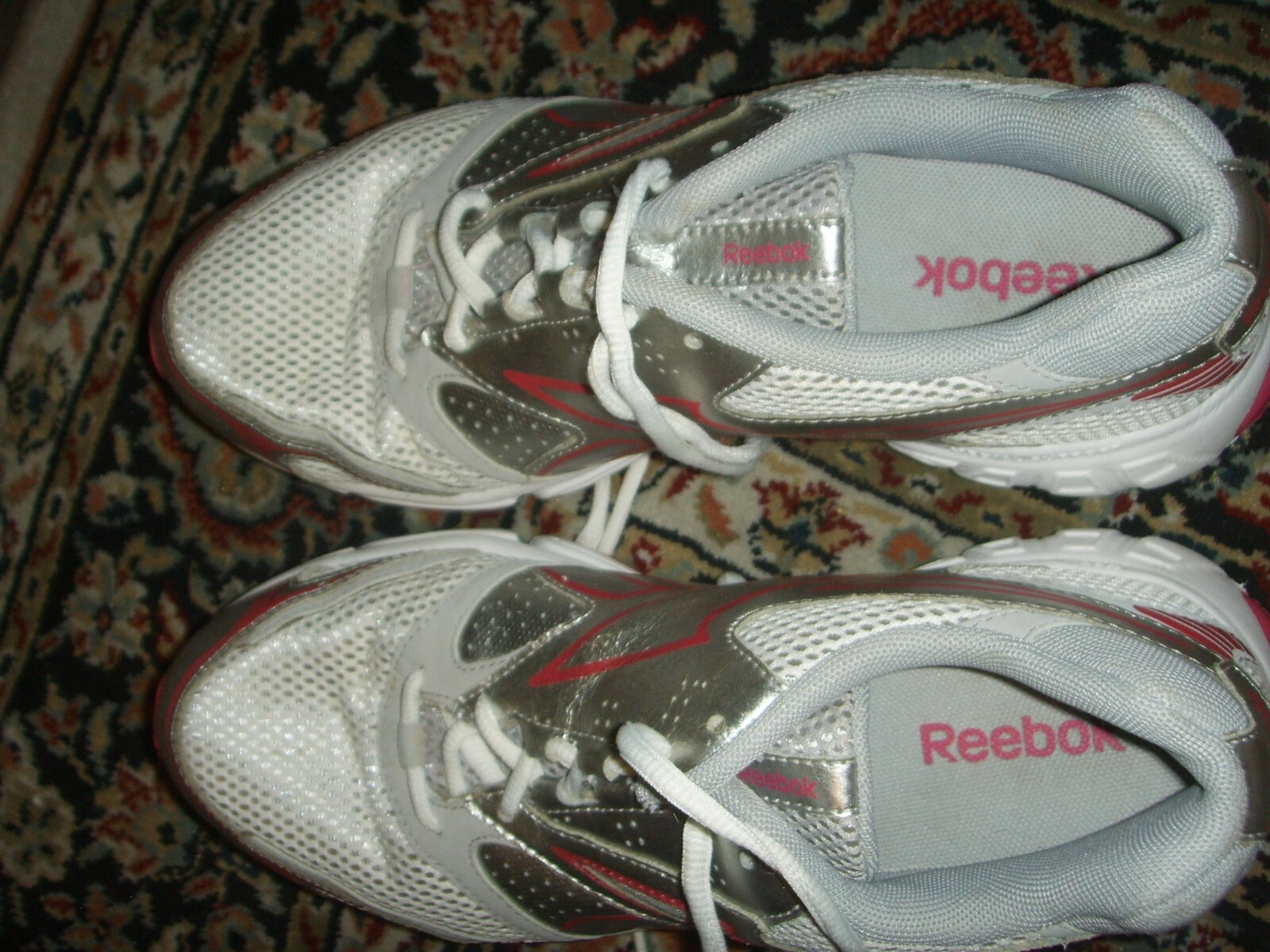 REEBOK DMX RIDE White Silver Hot Pink 