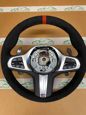 BMW M SPORT STEERING WHEEL ALCANTARA WITH CARBON PADDLES M-SPORT 8077417-14 G...