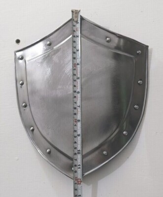 Mini Shield Armor Knight Metal Steel Handcrafted 12 Heater Shield