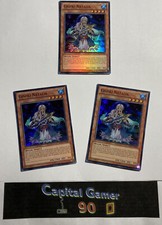 Yugioh Playset: 3x HA07-DE040 Gishki Natalia Super Rare Holo
