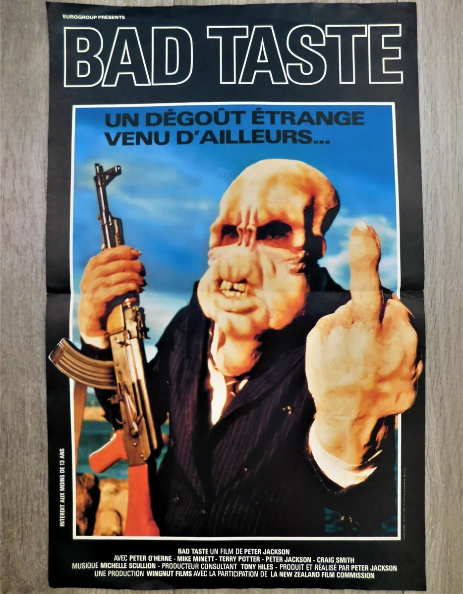 Bad Taste Movie Poster Bad Taste French Movie Poster Original *15"23" 1987 Peter Jackson | eBay