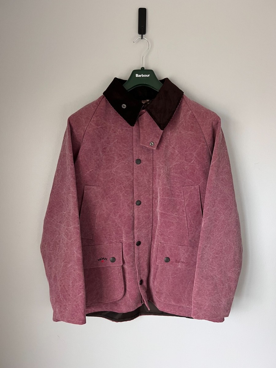 Noah x Barbour Cotton Bedale Jacket - Size Large - Pomegranate
