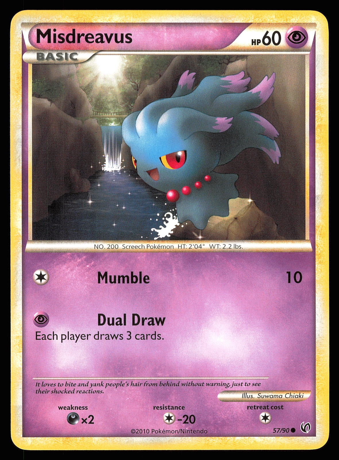 Misdreavus 57/90 | LP | HS—Undaunted | Pokemon TCG - VINTAGE 2010