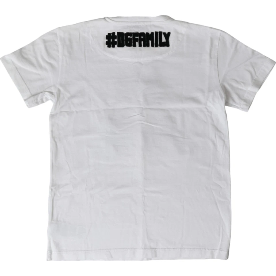 Camiseta DOLCE & GABBANA Niños Algodón Blanco #DGFAMILY Cuello Redondo s. Etiqueta 10 390usd Foto 4 de 4