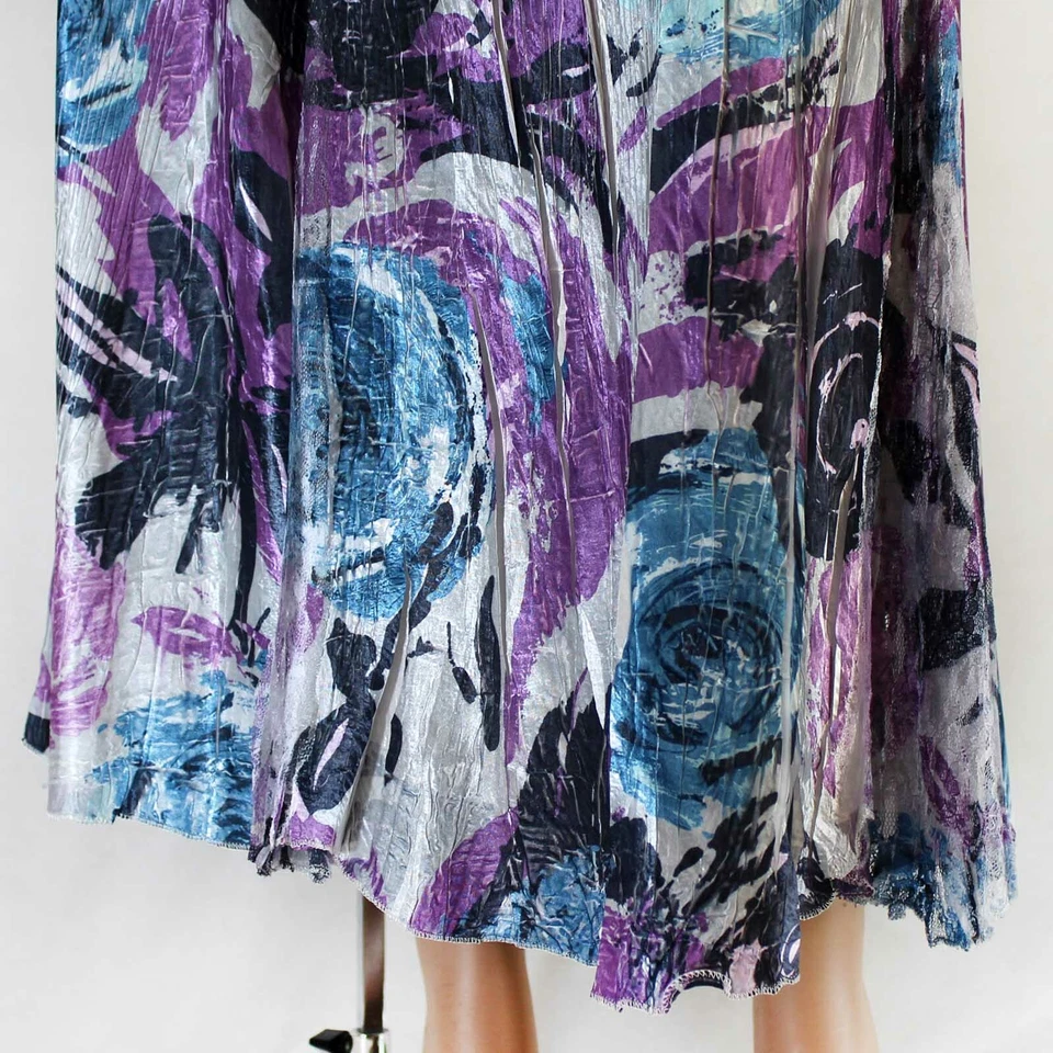 Komarov Woman Nordstrom Plus Size Lace Floral Stretch Pleated Dress 3X - Image 4 of 4