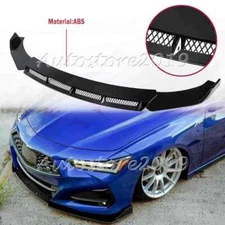 For Acura TLX 2014-2020 Gloss Black Front Bumper Lip Spoiler Splitter Body Kit