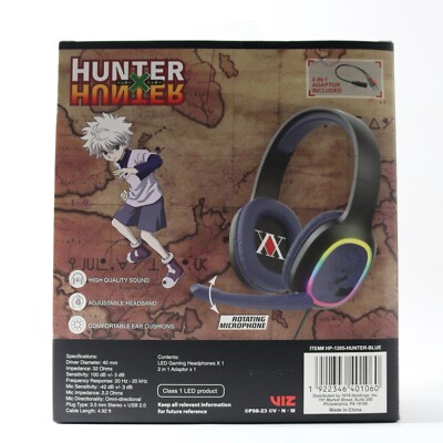 ＨＵＮＴＥＲ×ＨＵＮＴＥＲ Hunter x Hunter LED Gaming HeadPhones (Killua Zoldyck) | eBay