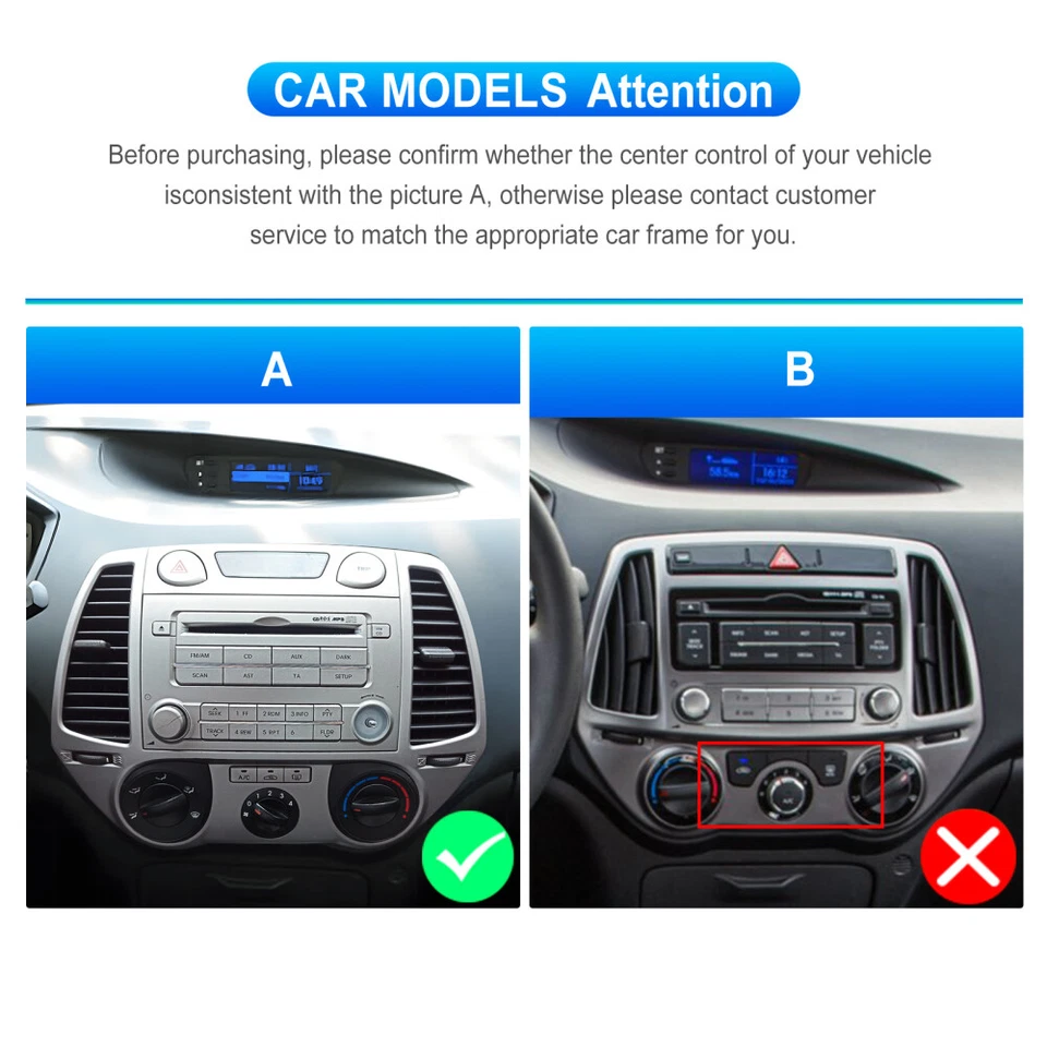 2+64G Carplay Für Hyundai i20 PB 2012-2014 9" Android 15 Autoradio GPS Navi RDS - Bild 2 von 4