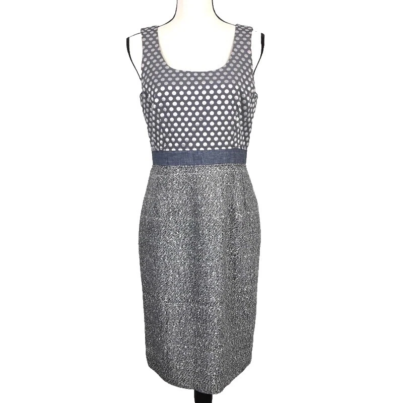 Calvin Klein Polka Dot Sleeveless Sheath Dresses for Women