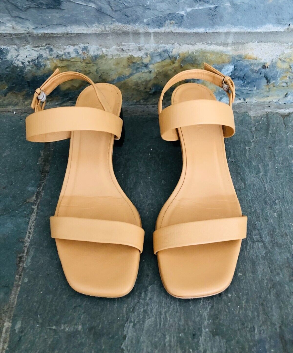 EVERLANE Italian Leather Double-Strap Block Heel Sandal Camel-Sz  7-$148-SOLD OUT | eBay