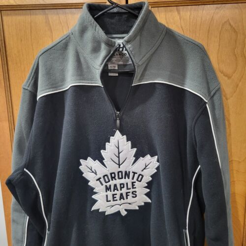 NHL Toronto Maple Leafs Mens Extra Large 1/4 Zip Pullover Sweater fleece XL