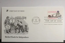 USPS FDC # 1720 1977 13c Skilled Hands for Independence Leatherworker ST1054
