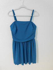 Teal Adjustable Strap Two Piece Tankini Swim Suit Set Womens 2XL