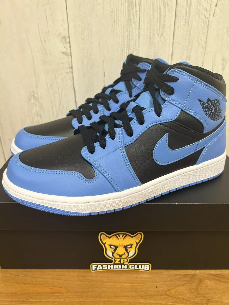 Air Jordan 1 Mid University Blue Black UNC DQ   eBay