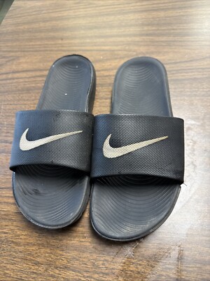 Nike Kawa Mens Grey Nike Slides Flip Flops Nike Kawa Slide Grey