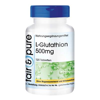 L-Glutathion 500 mg - 120 Tabletten für 4 Monate, in reduzierter Form, vegan