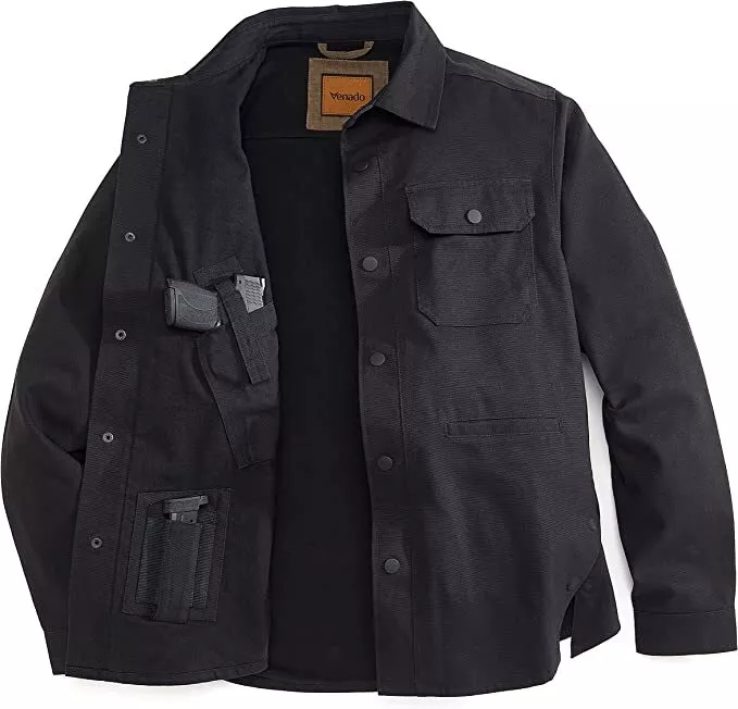 Venado Quick Draw Shirt Jacket for Men Concealed Carry Vent