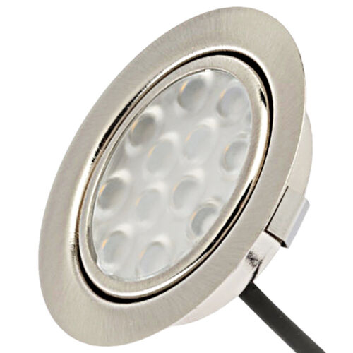 Superflache LED Möbel Einbauleuchten Lina 12V - 3W - Zuleitung 1.8m - ohne Trafo - Bild 9 von 19