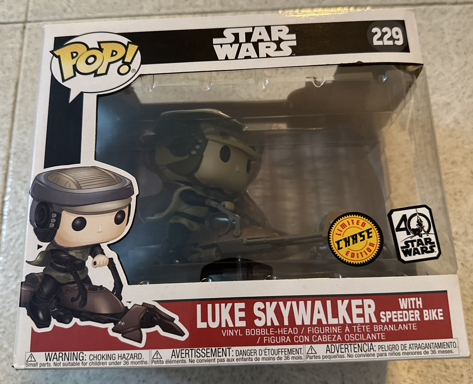 En Oferta Funko Pop! Star Wars - Luke Skywalker With Speeder Bike #229 Vinyl - Chase