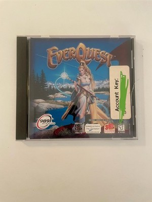 EverQuest (PC Game, 1999, 989 Studios) CD ROM & Cracked Jewel Case w/ Cover Art