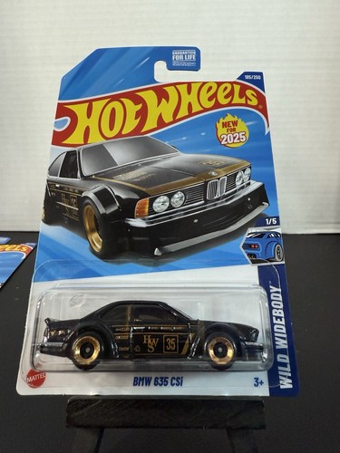 Hot Wheels BMW 635 CSi Nero #185 Mainline 2025 Custodia H Nuova Widebody