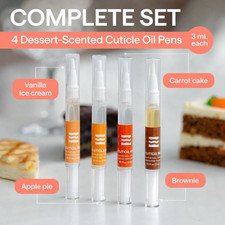 Cuticle Oil Pen 4 Pack Nail Growth Strengthener Vitamin E Jojoba Almond Repair