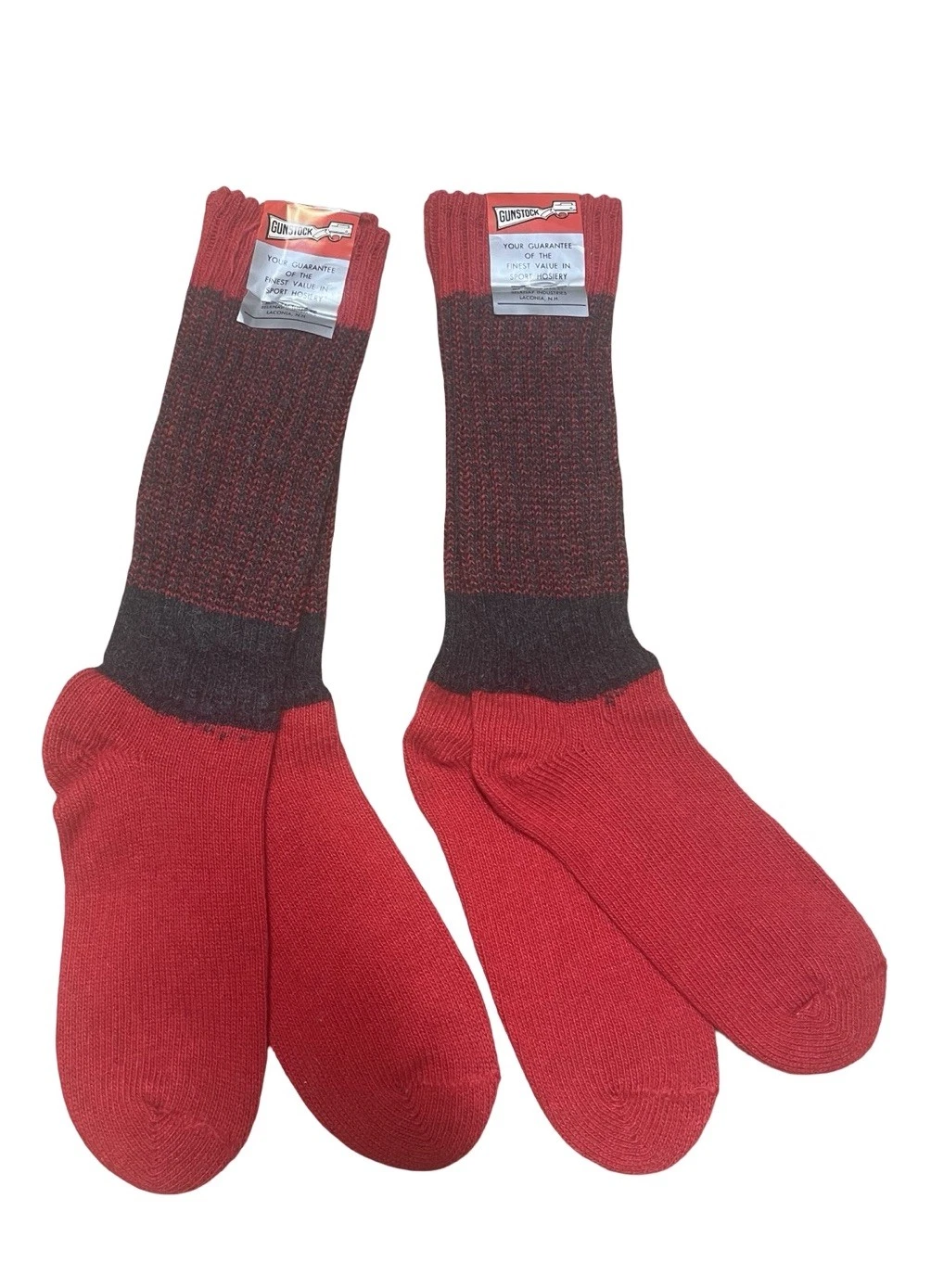 Belknap Gunstock Hunting Socks Wool Blend 2 Pair Men’s 10-11.5 Laconia N.H. USA