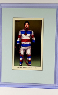 2010 2010-11 In The Game ITG 100 Years of Collecting #11 Peter Forsberg HOF Mini