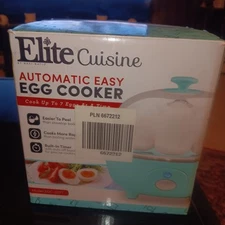 Elite Cuisine Automatic Easy Egg Cooker EGC-007 – Cooks 7 Eggs, New in Box