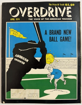 #ad Apr 1974 Overdrive Magazine Peterbuilt Mack Advertising Truckers Truck Driver $38.95