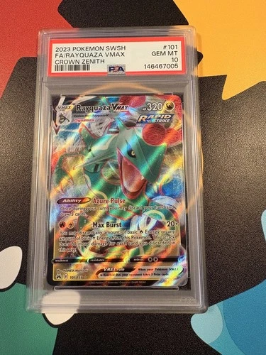 New ListingRAYQUAZA VMAX 101/159 PSA 10 - Crown Zenith - Pokemon TCG