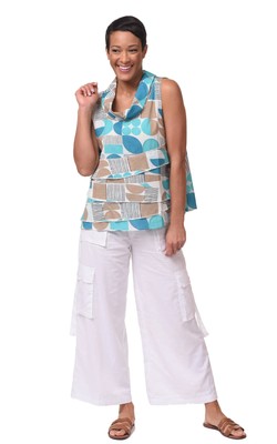Tulip Clothing Tulip Calista Cargo Pant Womens Pants in White