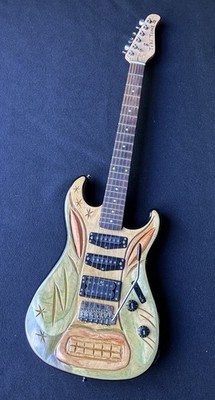 Custom  Tiki Tone IV  Carved Electric Guitar   HSS, Tremolo, One-of-a-Kind Folk