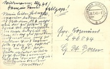 872152) DR Feldpostkarte 2. WK aus Wildemann Oberharz 1941