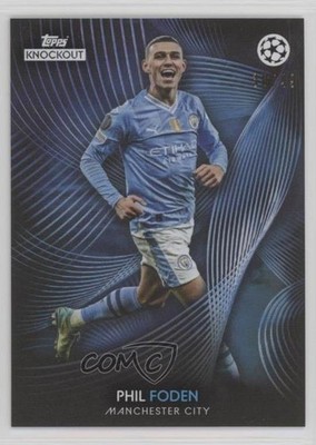 2023-24 Topps UEFA Champions League Knockout Blue /49 Phil Foden 7y2