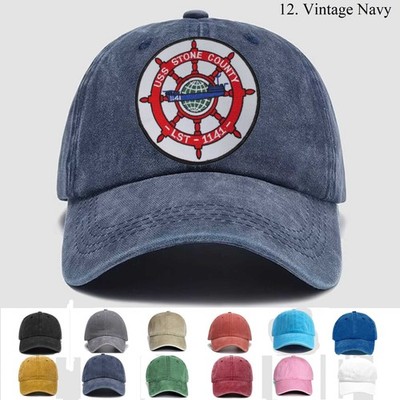 Customized Embroidered Hat Us Naval Uss Stone County Lst-1141, Trucker Hat, Gift