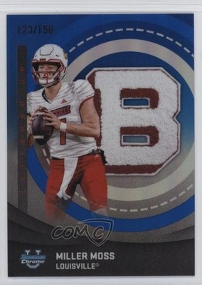 2025 Bowman U Chrome Lettered Up! Blue Refractor 123/150 Miller Moss #LU-8 6q5
