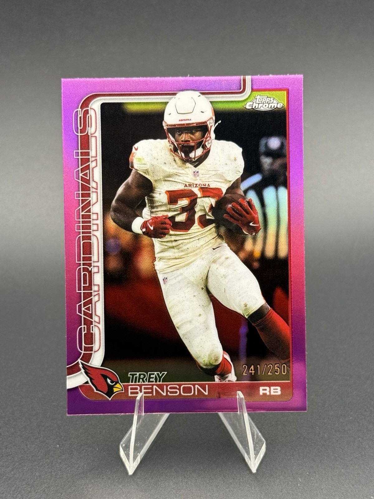 2025 Topps Chrome - Trey Benson #7 Pink Refractor /250