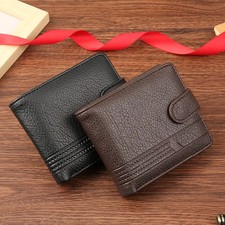 Casual Wallet For Men Leather Short Hasp Man Wallets Durable Coin Pouch Male Sli