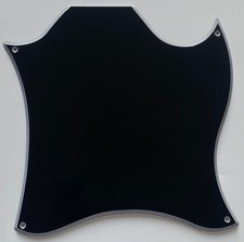 For Fit US Gibson SG Standard Blank Full Face Style battipenna chitarra 5 strati nero