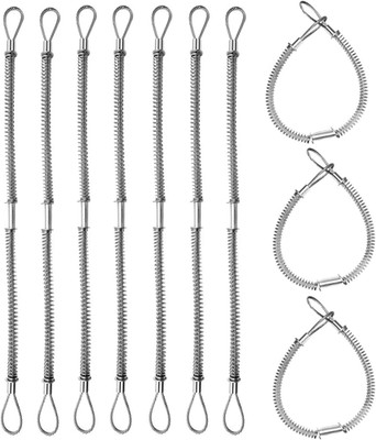 10 PCS 1/8'' X 20'' Whip Hose Restraint, Safety Whip Check Cable for 1/2''- 1-1/4'' 